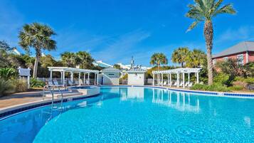 Een verwarmd zwembad