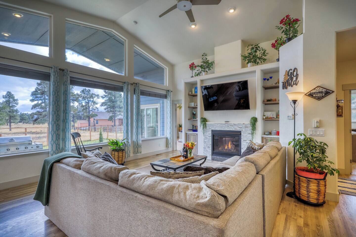 Smart-TV, Kamin, DVD-Player