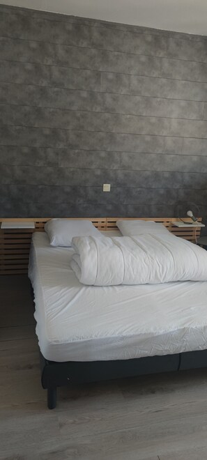 2 slaapkamers, een strijkplank/strijkijzer, reisbedje, gratis wifi