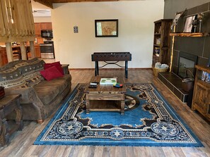 Smart TV, video games, DVD player, table football