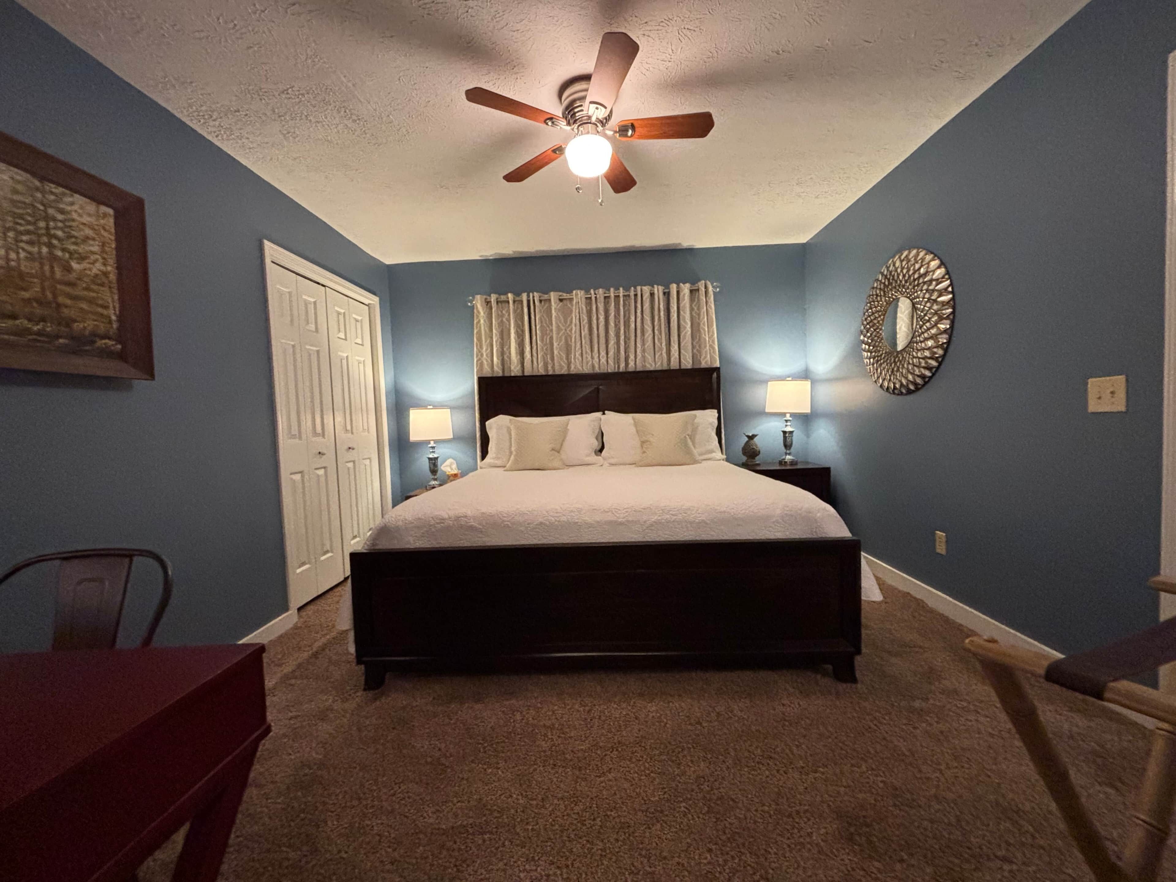 2 bedrooms, iron/ironing board, free WiFi, bed sheets