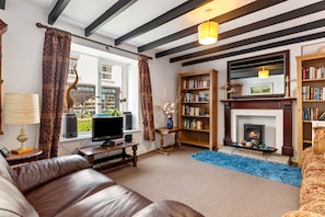 TV, fireplace, DVD player