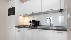 Private kitchen - Apartment with Sea View | 200 m to the Beach, Balcony (Kolobrzeg)