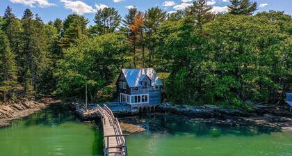 Historic Boathouse over Water, Stunning View, Private Pier + Dock + Mooring