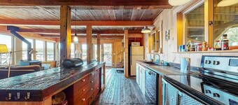 Historic Boathouse over Water, Stunning View, Private Pier + Dock + Mooring
