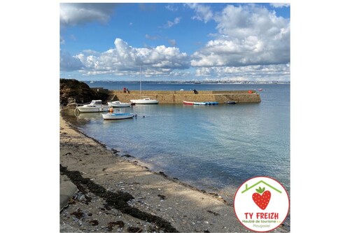 Charming furnished studio with terrace and south-facing garden for 2p, near town