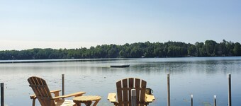 Remodeled Northwoods Lakefront Retreat- 85' of Lake Frontage on Horn Lake