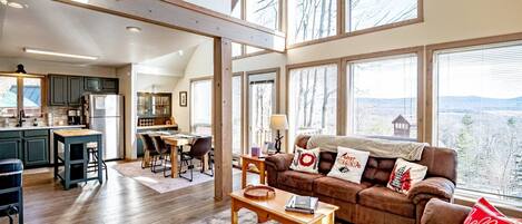 Fireplace, DVD player