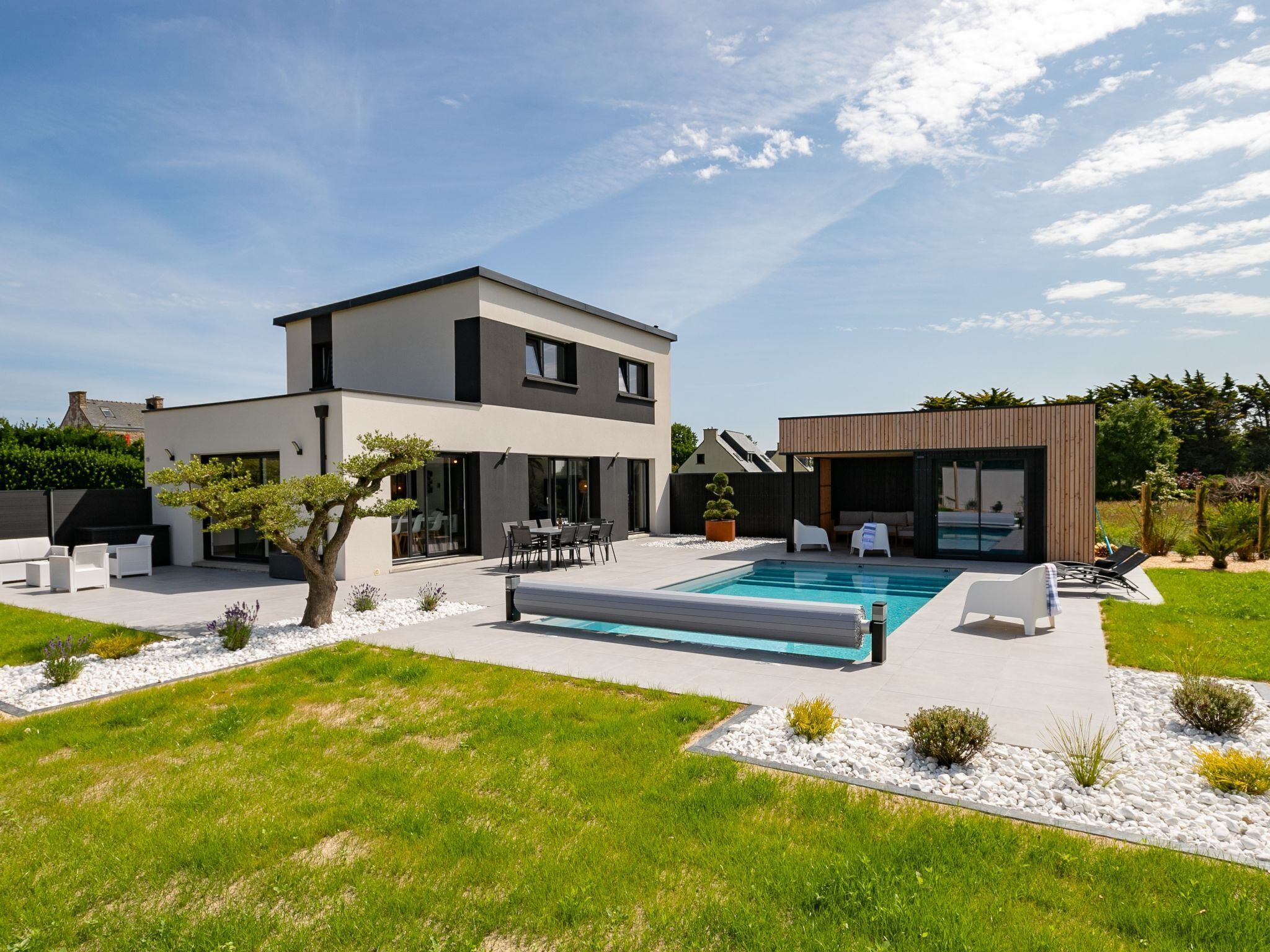 A heated pool