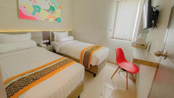 Standard Twin Room | Premium bedding, desk, laptop workspace, free WiFi