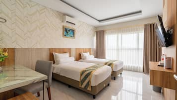 Suite Studio | 1 chambre, literie de qualité supérieure, bureau