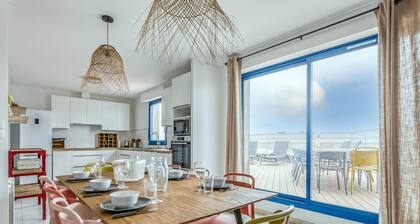 Appart pour 6 adultes et 2 enfants avec terrasse