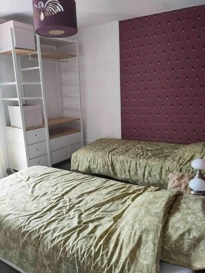 2 chambres, draps fournis