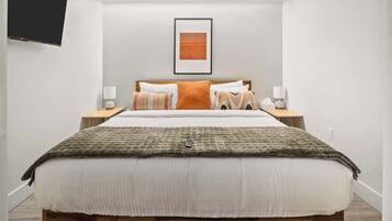 1 habitación, tabla de planchar con plancha, wifi y ropa de cama