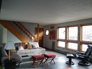 Fireplace, DVD player, offices