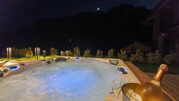 Sauna, bain à remous