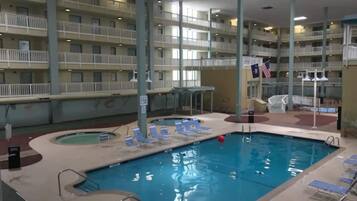 Indoor pool, a heated pool