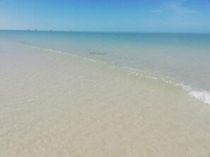 A beach with clear water and a visible shoreline. - "El Mestizo" Loft (Celestún)