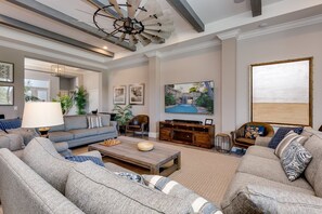 Smart TV, video games, foosball, offices