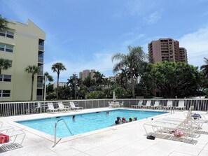 屋外プール、温水プール
