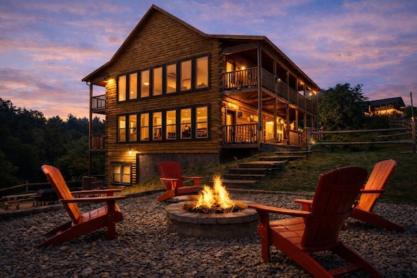 Amazing huge home with private lake, theater, fire pit and more!