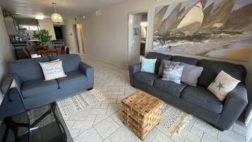 Smart TV, table football, ping pong