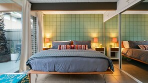 1 غرفة نوم ومكتب ومكواة/لوح كي وواي فاي