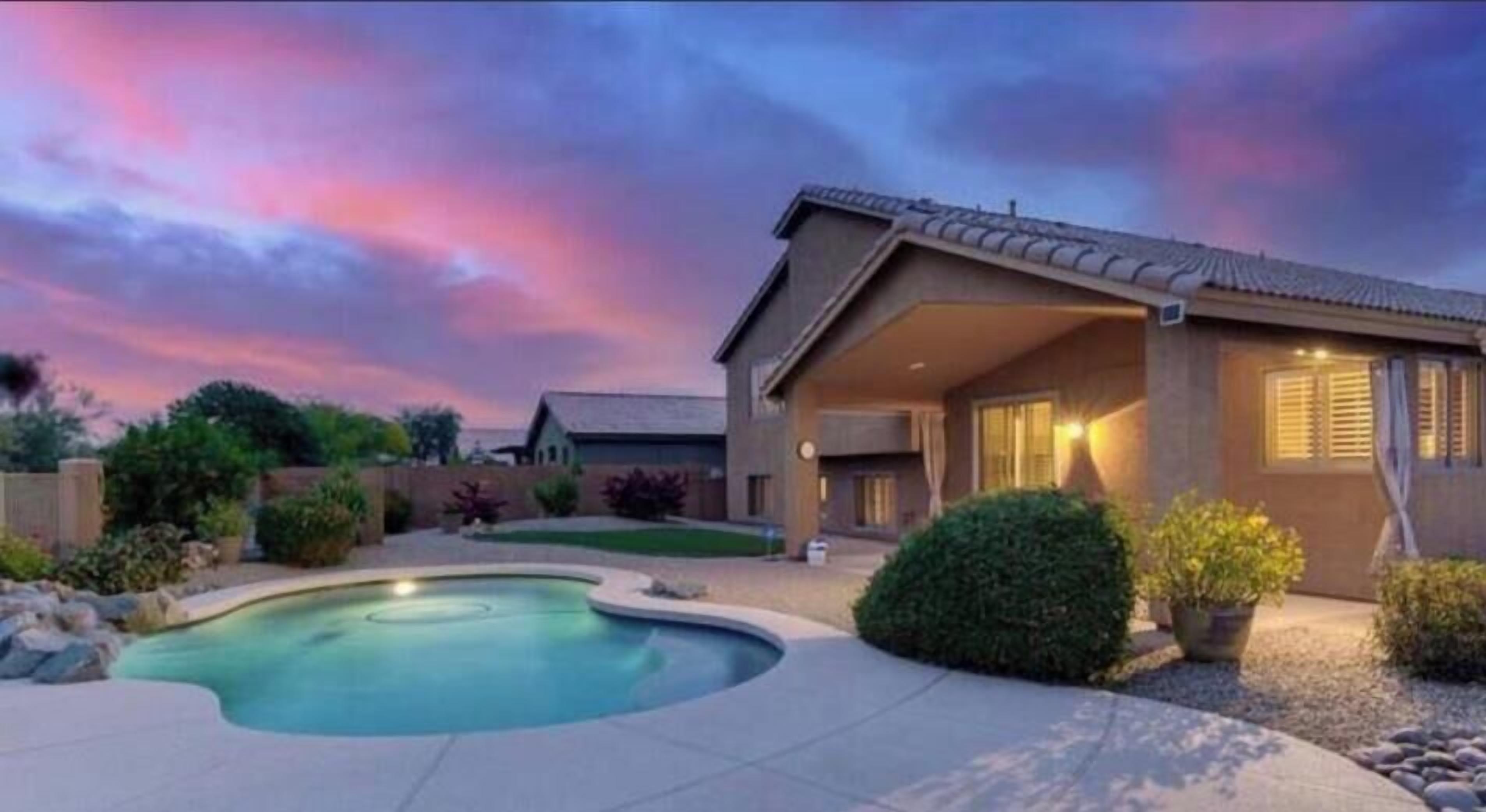 A heated pool