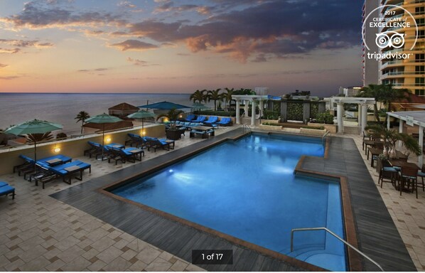 Indoor pool, outdoor pool