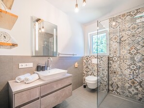 Shower, hair dryer