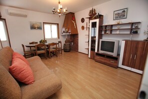 Apartment, Multiple Beds | Living room - Large Apartment w. big Terrace, Next to the Beach (Trogir)