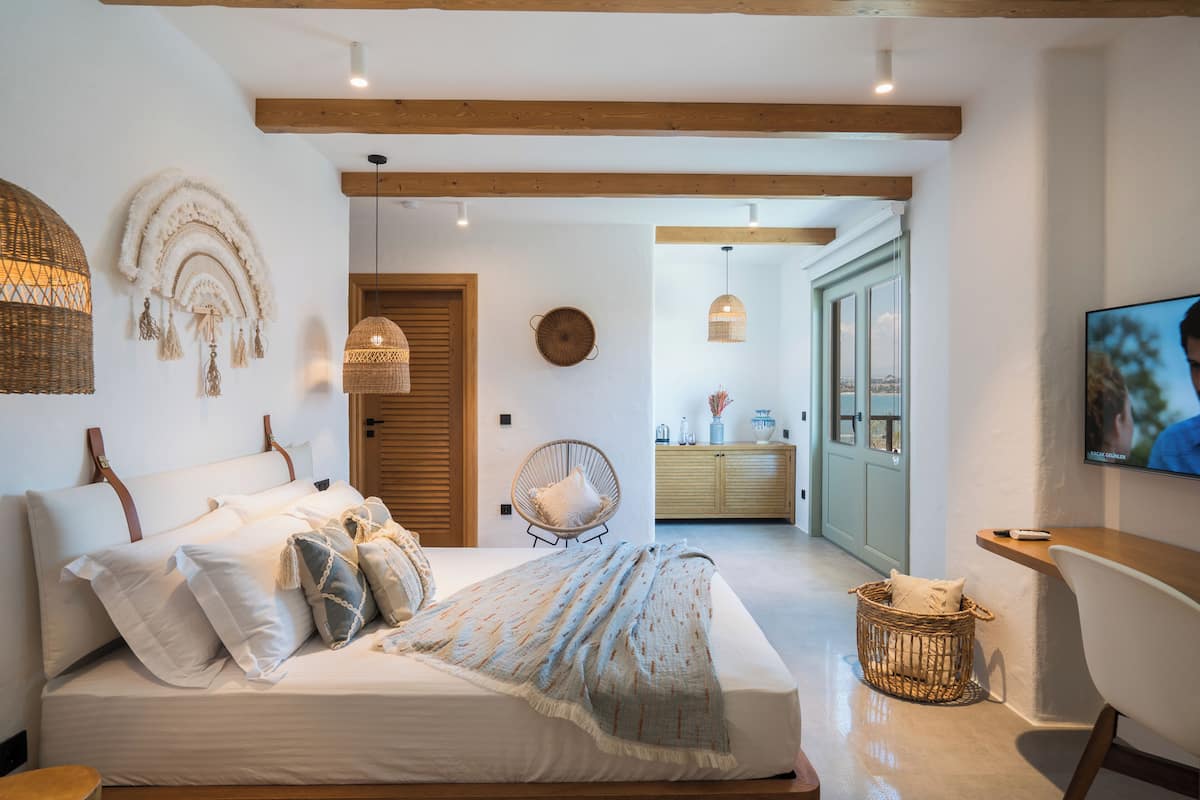 Comfort-Zimmer, eingeschränkter Meerblick | Hochwertige Bettwaren, Select-Comfort-Betten, Minibar, Zimmersafe