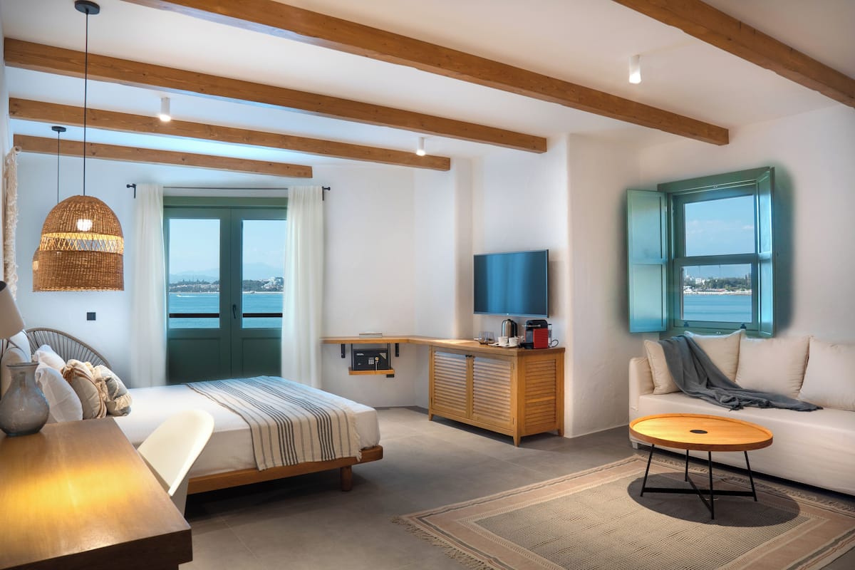 Elite-Zimmer, Meerblick, Strandnähe | Hochwertige Bettwaren, Select-Comfort-Betten, Minibar, Zimmersafe