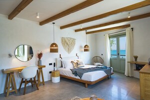 精品客房, 海景, 海滨 | 高档床上用品、Select Comfort 床、迷你吧、客房内保险箱