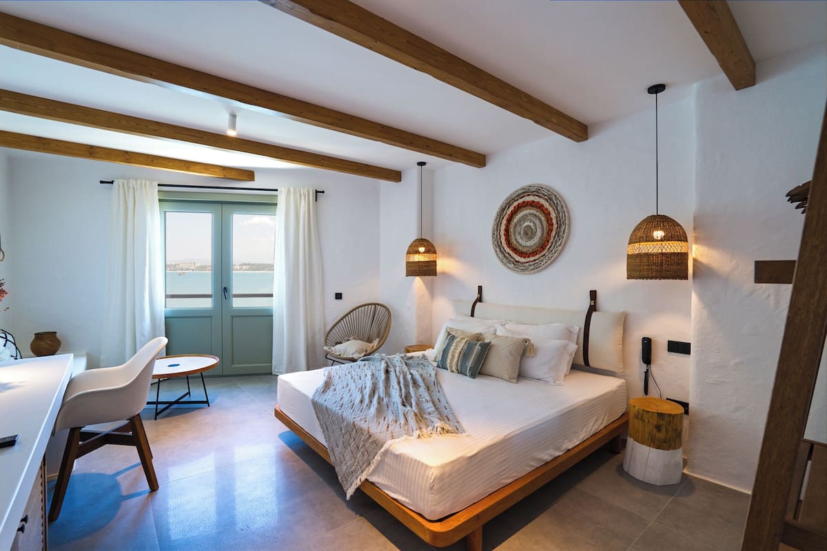 Deluxe-Zimmer, Meerblick, Strandnähe | Hochwertige Bettwaren, Select-Comfort-Betten, Minibar, Zimmersafe