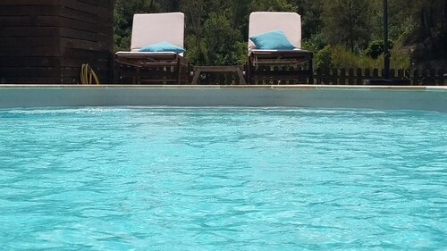 Beautiful house with large pool for rent in the Cévennes, near Anduze.