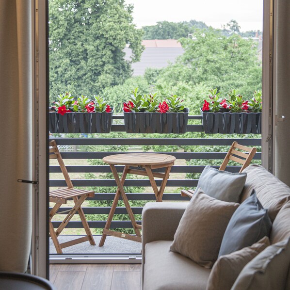 Blick von der Unterkunft