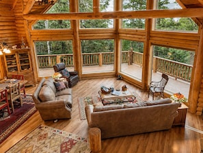 Smart TV, fireplace, video games, DVD player - Secluded Mountain Lodge with Game Room (Cloudcroft)