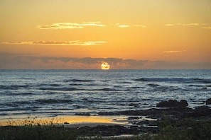 Aan het strand, ligstoelen aan het strand