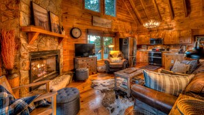 Cabin, 3 Bedrooms | Living room - Glory Days Getaway by Escape to Blue Ridge (Blue Ridge)