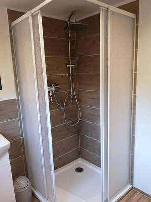 Shower, hair dryer
