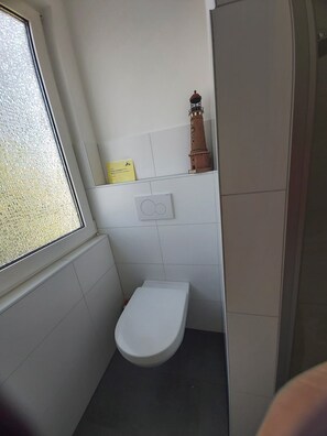 Douche, séchoir à cheveux