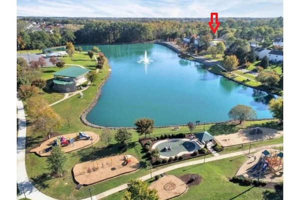 the Lake Part next to the house