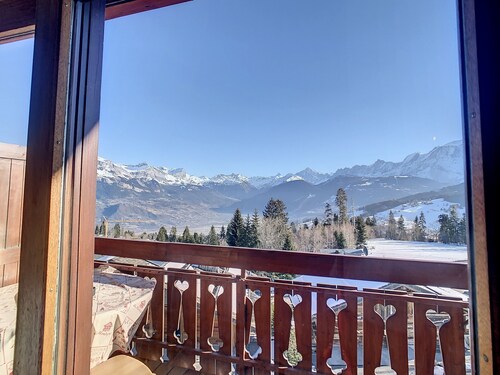 2 pièces + mezzanine au pied des pistes à Combloux