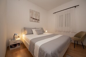 Apartment, Multiple Beds | 3 bedrooms, iron/ironing board, free WiFi, bed sheets - Spacious Apartment w. Balcony, big Garden & Grill (Rogoznica)
