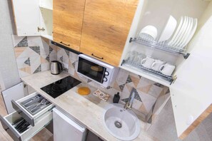 公寓 | 私人廚房 | 電冰箱、微波爐、爐台、兒童餐椅