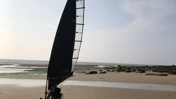 Vlak bij het strand