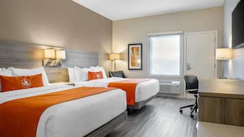 Standard-huone, 2 keskisuurta parisänkyä, tupakointi kielletty (Pet-Friendly) | Ylelliset vuodevaatteet, minibaari, yksilöllisesti sisustettu