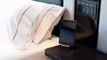 Premium bedding, pillowtop beds, in-room safe, desk