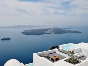 Rocca Senior Cave with Caldera View and Outdoor Hot Tub | Minibar, wifi gratis, ropa de cama